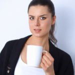 coffee drinker worries about stained teeth